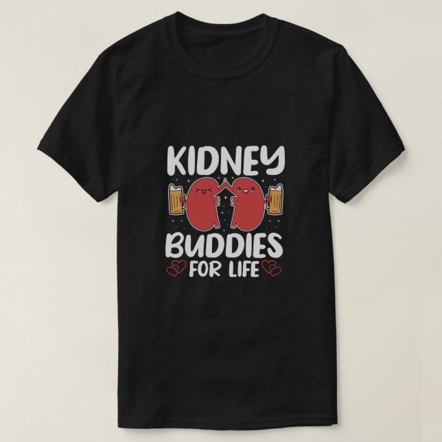 Camiseta Niños De Riñón Para Concienciación Sobre Donación  (Diseño del anverso)