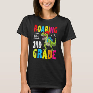 Camiseta Niños de segundo curso de docente de dinosaurios d
