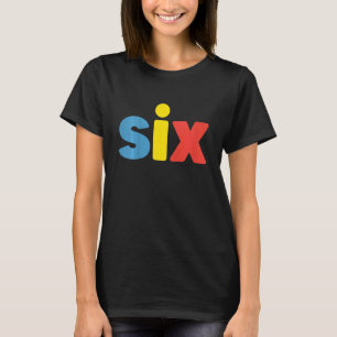 Camiseta Niños De Seis Años Cumpleaños Sexto Cumpleaños 6 N