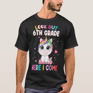 Camiseta Niños De Sexto Grado Aquí Volví Unicornio T