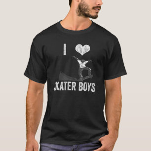 Camiseta Niños de Skater Corazón Vintage Me Encantan Los Ni