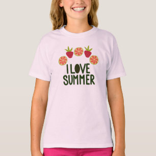 Camiseta Niños de verano adoran la fruta