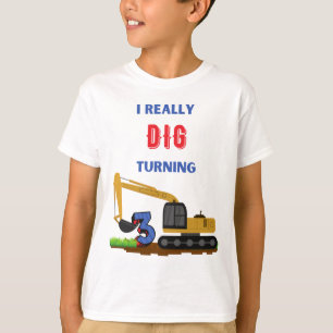 Camiseta Niños, de verdad cavé 3 excavadores