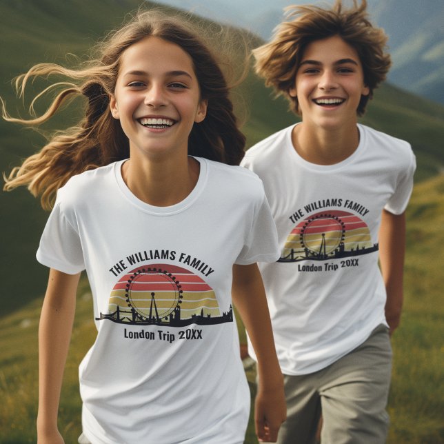 Camiseta Niños de viaje en familia de Personalizados Sunset (Subido por el creador)
