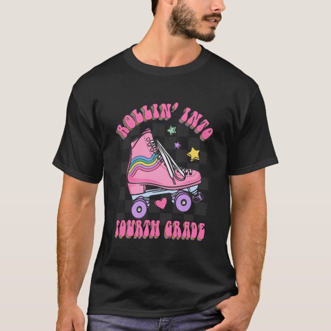 Camiseta Niños De Vuelta A La Escuela De Patinaje En Cuarto (Anverso)
