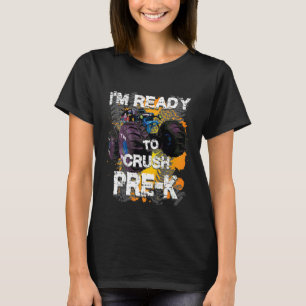 Camiseta Niños de vuelta a la escuela primer día de monste