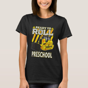 Camiseta Niños De Vuelta Al Buldózer Escolar Preparados Par
