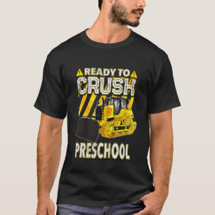 Camiseta Niños De Vuelta Al Buldózer Escolar Preparados Par