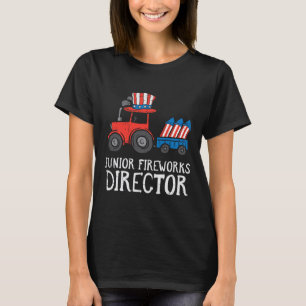 Camiseta Niños Del 4 De Julio De Tractor, Director De Fuego