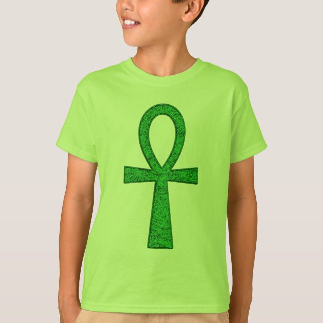 Camiseta Niños del Ankh Verde (Anverso)
