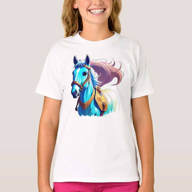 Camiseta Niños del Caballo Azul (Anverso)