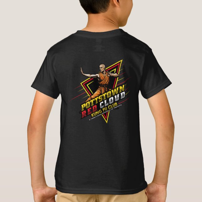 Camiseta Niños del Club Kung Fu de la Nube Roja Pottstown (Reverso)