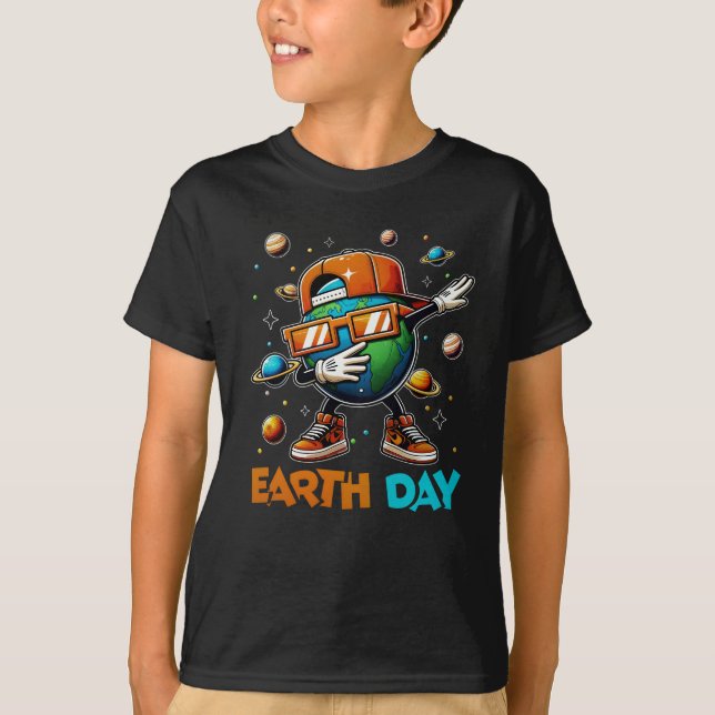 Camiseta Niños del Día de la Tierra de Guay - Dab Dance Ear (Anverso)