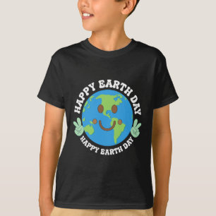 Camiseta Niños del Día de la Tierra Niños niños pequeños Cu