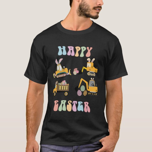Camiseta Niños del Día de Pascua Niños pequeños Bunny Const (Anverso)