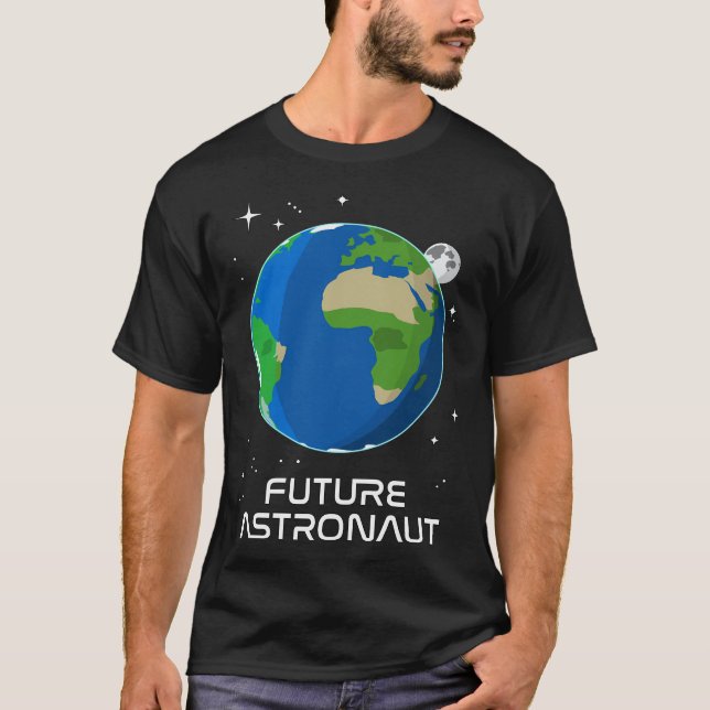 Camiseta Niños del espacio - Futuro astronauta (Anverso)