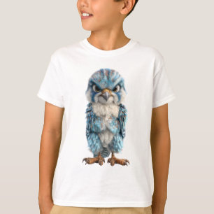 Camiseta Niños del Pájaro Raptor Azul Enojado