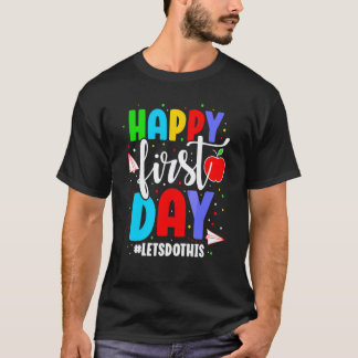 Camiseta Niños Del Primer Día Maestro Regreso A La Escuela