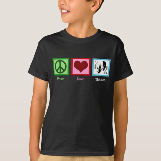 Camiseta Niños del Teatro Peace Love (Anverso)