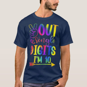 Camiseta Niños Despacio Dígitos Individuales Im 10 Tie Dye
