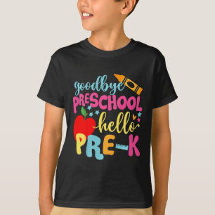 Camiseta Niños despiden a preescolar de vuelta a la escuela