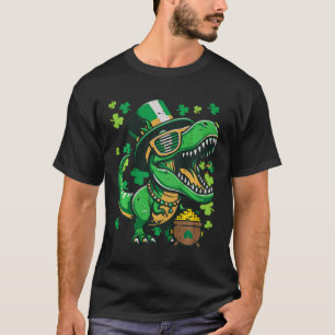Camiseta Niños Día de San Patricio Dinosaurio Saint Pattys 