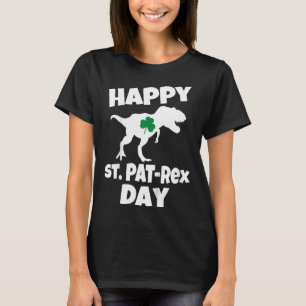Camiseta Niños Día de San Patricio Dinosaurio T-rex Diverti