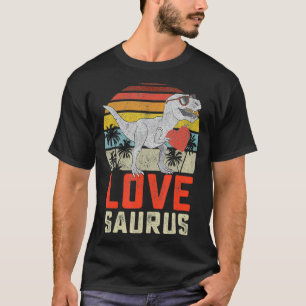 Camiseta Niños Día de San Valentín Dinosaurios Niños Para S