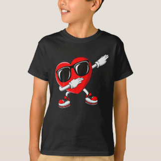 Camiseta Niños Día de San Valentín niños con amor cardíaco