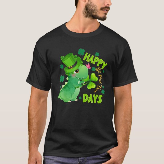 Camiseta Niños Día de Sta Patrocinadores Dinosaurio Dino Sa (Anverso)