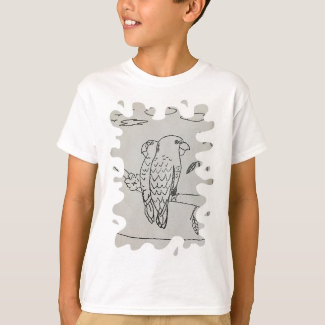 Camiseta Niños dibujando personalidades (Anverso)