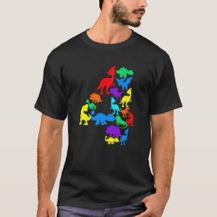 Camiseta Niños Dinosaurio Cuarto Cuarto Cumpleaños Cuatro A