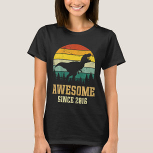 Camiseta Niños Dinosaurio de 6 años de edad asombroso Sinc