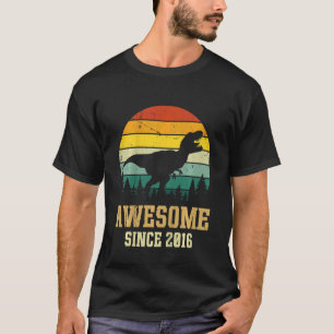 Camiseta Niños Dinosaurio de 6 años de edad asombroso Sinc