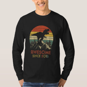 Camiseta Niños Dinosaurio de 7 años de edad asombroso Sinc