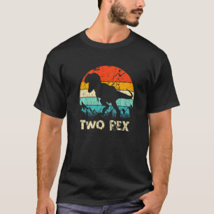 Camiseta Niños Dinosaurio Segundo Niño De Cumpleaños Dos Añ