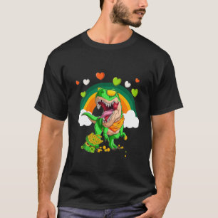 Camiseta Niños Dinosaurios Feliz Día de St Pat Trex Dino St