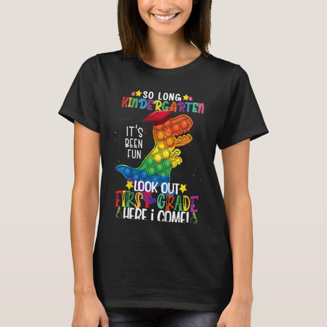 Camiseta Niños Dinosaurios Fidget Toy So Long Kindergarten  (Anverso)