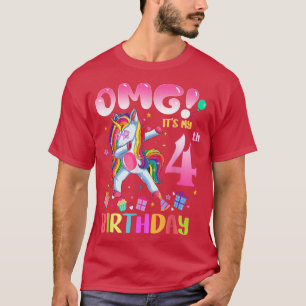 Camiseta Niños Dios mío son mis cuarto Chicas de cumpleaños
