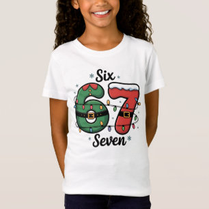 Camiseta Niños Divertidos 67 Luces de Navidad Fiesta
