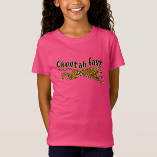 Camiseta Niños divertidos Cheetah Gato de la jungla rápida 