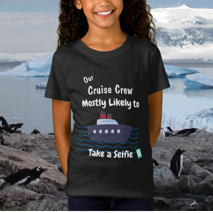 Camiseta Niños Divertidos de Crucero Se Hacen Selfie Person