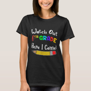 Camiseta Niños Divertidos De Regreso A La Escuela Cuidado 6