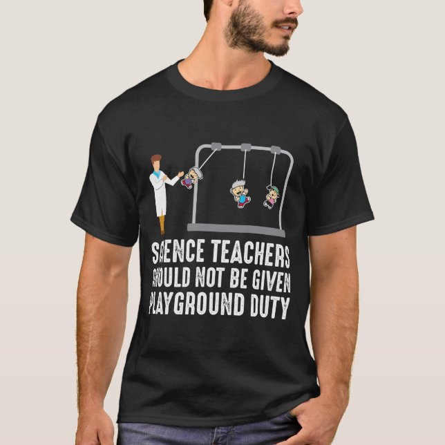 Camiseta Niños divertidos del patio del profesor de (Anverso)