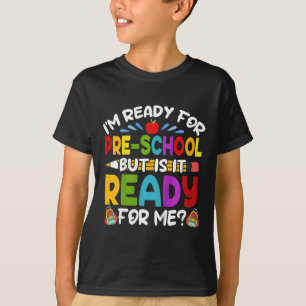 Camiseta Niños divertidos estoy listo para el primer día de