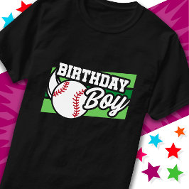 Camiseta Niños divertidos Fiesta de béisbol corran en casa 