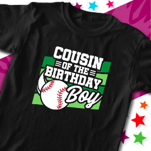 Camiseta Niños divertidos Fiesta de béisbol primo del niño 