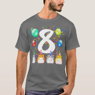 Camiseta Niños divertidos Hamster Guinea Cerdo 8 años
