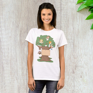 Camiseta Niños divertidos jugando en el árbol de Apple