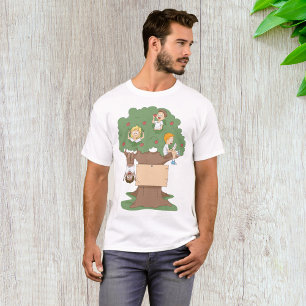 Camiseta Niños divertidos jugando en el árbol de Apple